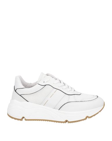 Liviana Conti Woman Sneakers White Size 8 Leather, Polyester