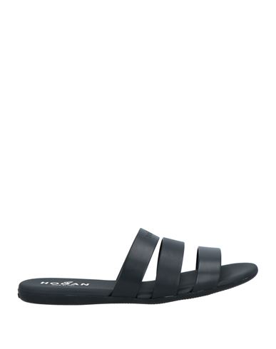 Hogan Woman Sandals Black Size 8.5 Soft Leather