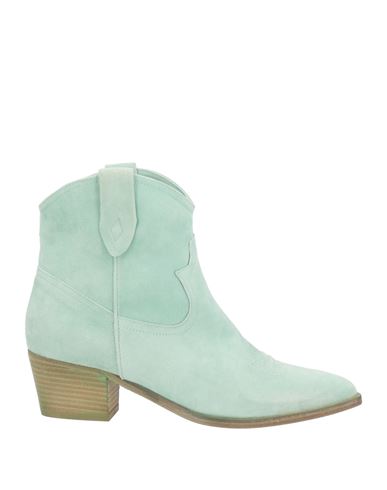 The Seller Woman Ankle Boots Light Green Size 9.5 Leather