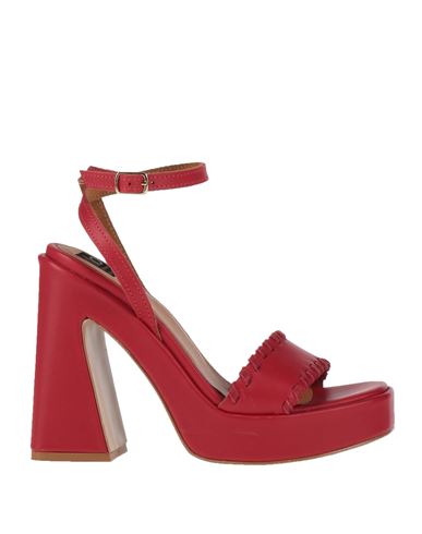 Islo Isabella Lorusso Woman Sandals Red Size 8 Soft Leather