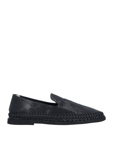 OFFICINE CREATIVE ITALIA OFFICINE CREATIVE ITALIA MAN LOAFERS BLACK SIZE 8 SOFT LEATHER