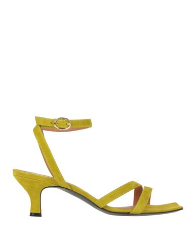 VIA ROMA 15 VIA ROMA 15 WOMAN SANDALS LIME GREEN SIZE 7 LEATHER 