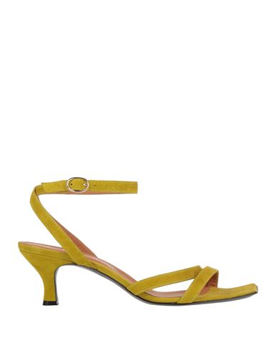 VIA ROMA 15 VIA ROMA 15 WOMAN SANDALS MUSTARD SIZE 5 LEATHER 