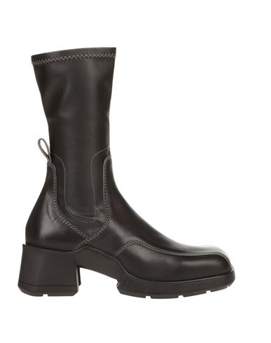 Miista Woman Ankle Boots Black Size 5.5 Leather, Textile Fibers