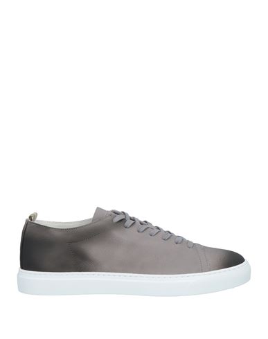 Officine Creative Italia Man Sneakers Grey Size 10 Soft Leather In Gray
