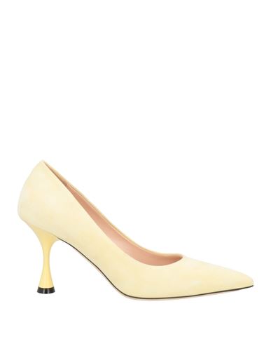 Evaluna Woman Pumps Light Yellow Size 10 Soft Leather