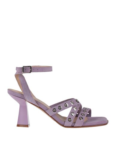 Janet & Janet Woman Sandals Lilac Size 8 Soft Leather In Purple