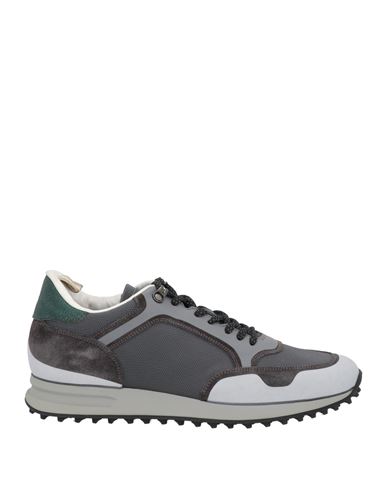 Officine Creative Italia Man Sneakers Grey Size 7 Soft Leather, Textile Fibers