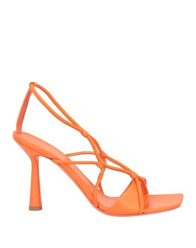 Aldo Castagna Woman Sandals Orange Size 10 Leather