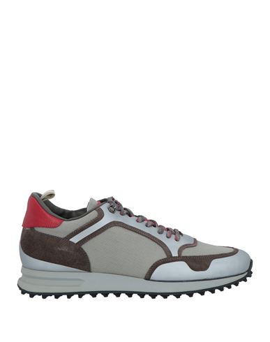 Officine Creative Italia Man Sneakers Grey Size 9 Soft Leather, Textile Fibers