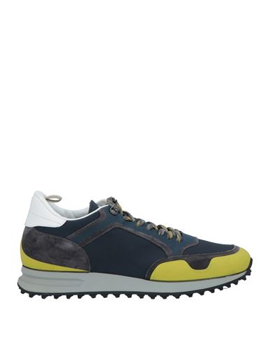 Officine Creative Italia Man Sneakers Acid Green Size 8.5 Soft Leather, Textile Fibers