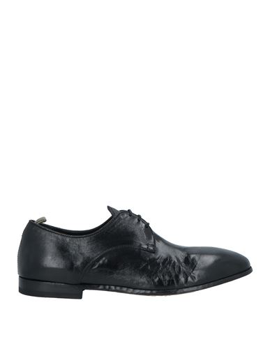 Officine Creative Italia Man Lace-up Shoes Black Size 11 Soft Leather
