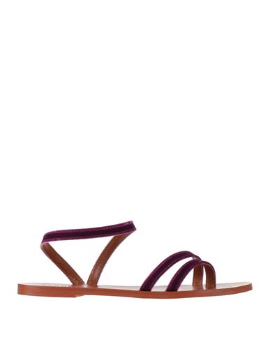 Lanapo Cinque Terre Toe Strap Sandals In Purple