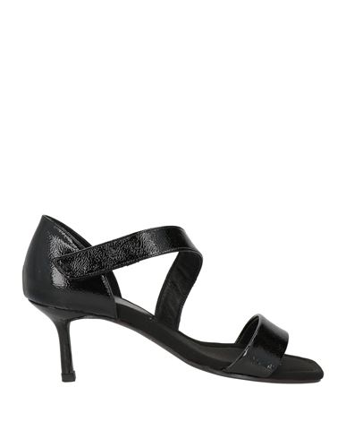 Daniele Ancarani Woman Sandals Black Size 12 Soft Leather