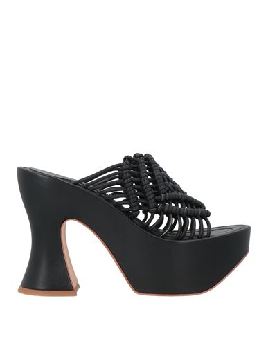 Paloma Barceló Woman Sandals Black Size 7 Soft Leather