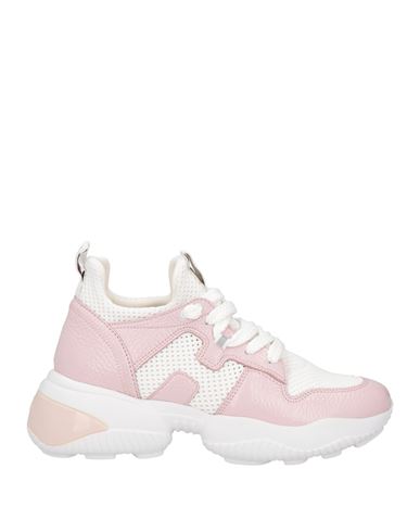 Hogan Woman Sneakers Light Pink Size 8 Textile Fibers, Soft Leather