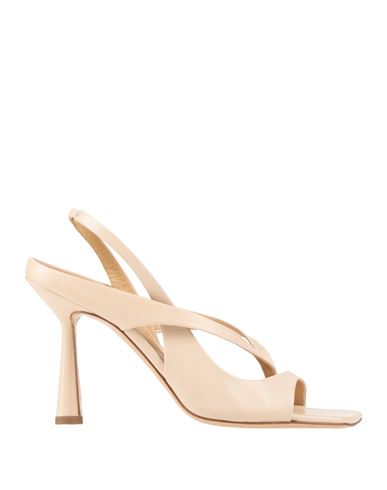 Aldo Castagna Woman Thong Sandal Ivory Size 7 Leather In Neutral