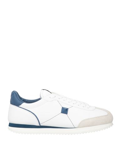 Valentino Garavani Man Sneakers White Size 12 Soft Leather