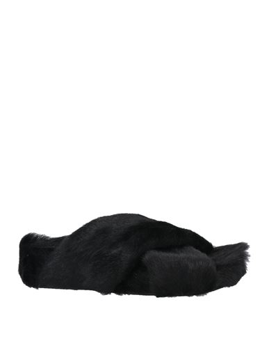 Jil Sander Woman Sandals Black Size 10 Soft Leather