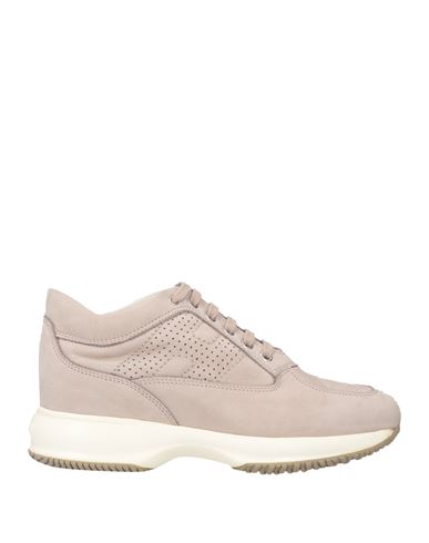 HOGAN HOGAN WOMAN SNEAKERS BEIGE SIZE 8 SOFT LEATHER