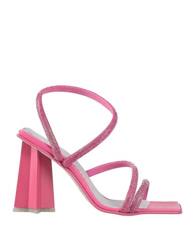 Shop Chiara Ferragni Woman Sandals Fuchsia Size 8 Synthetic Fibers In Pink