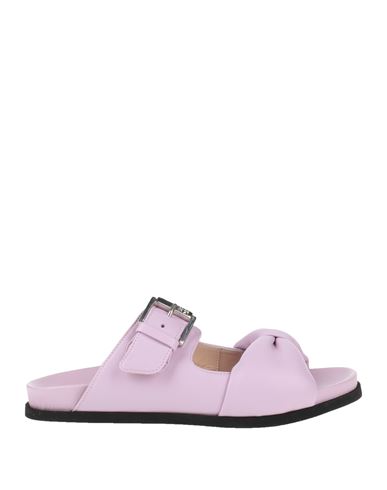 N°21 Woman Sandals Lilac Size 10 Soft Leather In Purple