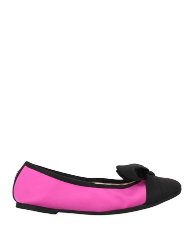 N°21 Woman Ballet Flats Fuchsia Size 8 Textile Fibers In Pink