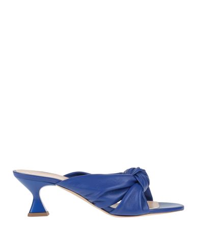 Marc Ellis Woman Sandals Blue Size 10 Soft Leather