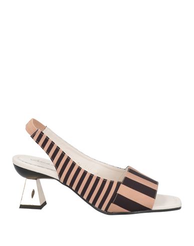 Daniele Ancarani Woman Sandals Sand Size 11 Textile Fibers In Beige
