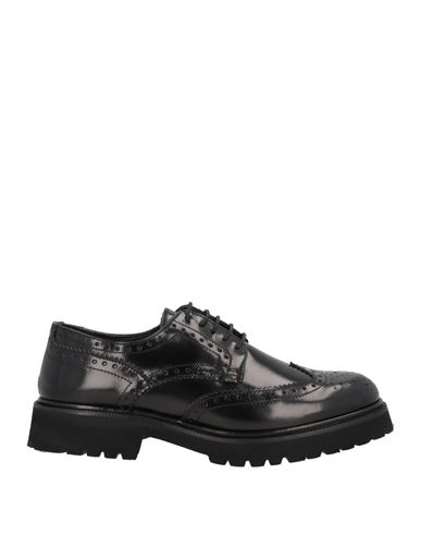Baldinini Woman Lace-up Shoes Black Size 11 Soft Leather