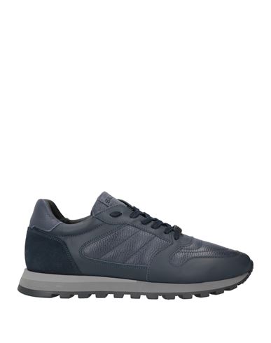 Baldinini Man Sneakers Slate Blue Size 13 Calfskin