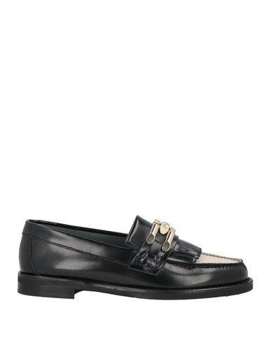 Baldinini Woman Loafers Black Size 11 Soft Leather