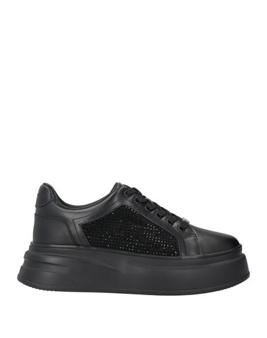 Baldinini Woman Sneakers Black Size 11 Calfskin