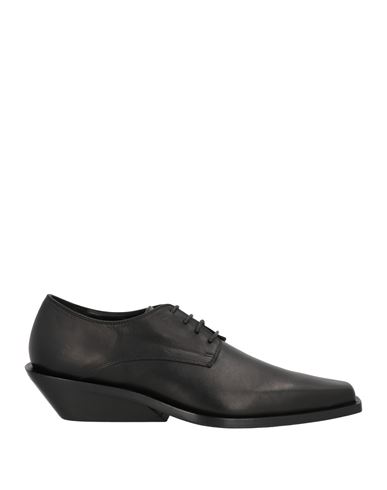 Shop Ann Demeulemeester Man Lace-up Shoes Black Size 8.5 Soft Leather