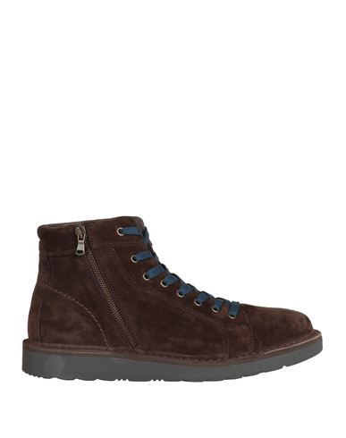 Cafènoir Man Ankle Boots Dark Brown Size 8 Leather