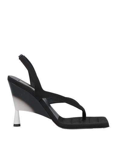 Gia Rhw Gia / Rhw Woman Thong Sandal Black Size 7.5 Textile Fibers
