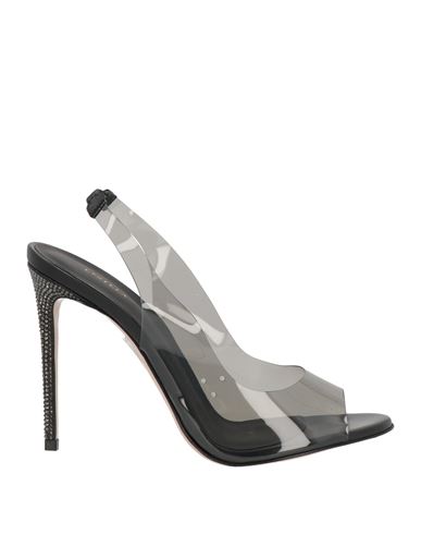 Shop Le Silla Woman Sandals Black Size 7 Pvc - Polyvinyl Chloride