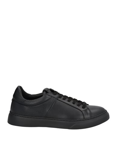 Shop Baldinini Man Sneakers Black Size 9 Calfskin