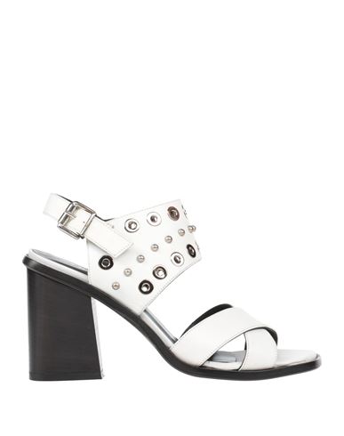 Angelo Bervicato Woman Sandals White Size 8 Soft Leather