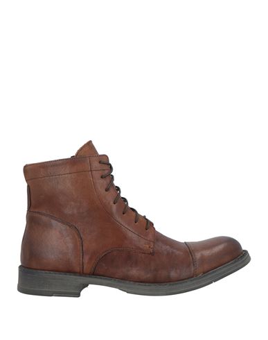 Berna Man Ankle Boots Brown Size 8 Leather