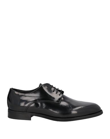 Baldinini Man Lace-up Shoes Black Size 13 Soft Leather