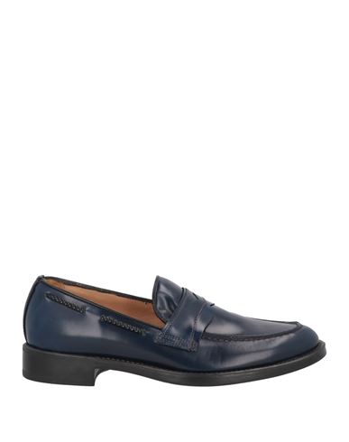 Antica Cuoieria Woman Loafers Midnight Blue Size 10 Leather