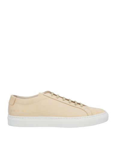 Shop Common Projects Woman By  Woman Sneakers Sand Size 8 Soft Leather In White