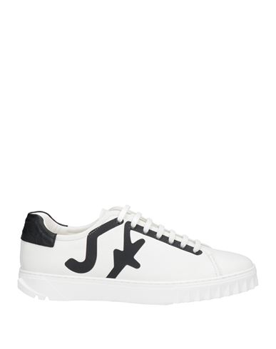 Ferragamo Man Sneakers White Size 12 Calfskin