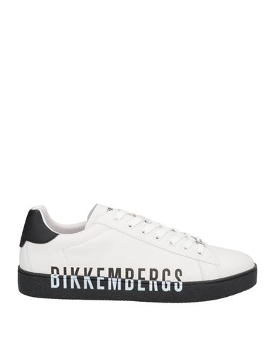 Shop Bikkembergs Man Sneakers White Size 9 Textile Fibers