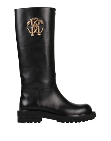 Shop Roberto Cavalli Woman Boot Black Size 7 Leather