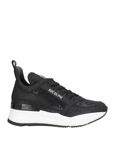 Rucoline Woman Sneakers Black Size 6 Calfskin, Textile Fibers