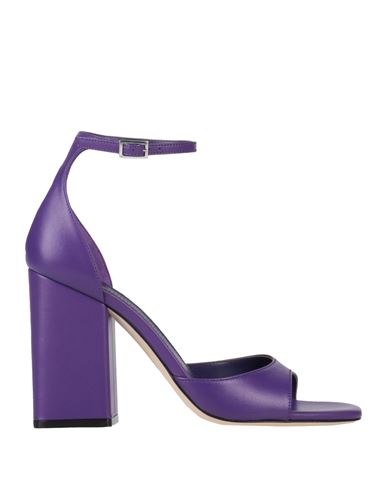 Paris Texas Woman Sandals Purple Size 9 Soft Leather