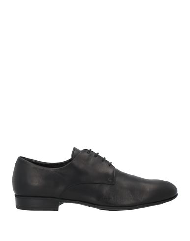 Man Lace-up shoes Black Size 9 Soft Leather