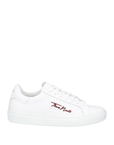 Thoms Nicoll Man Sneakers White Size 10 Calfskin
